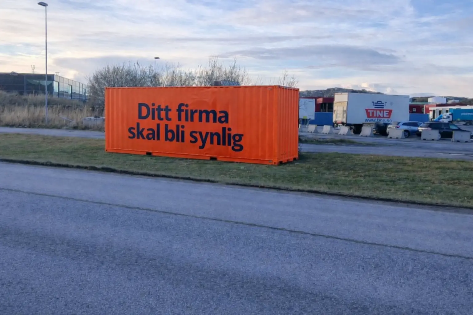 En container kan bli et medium.