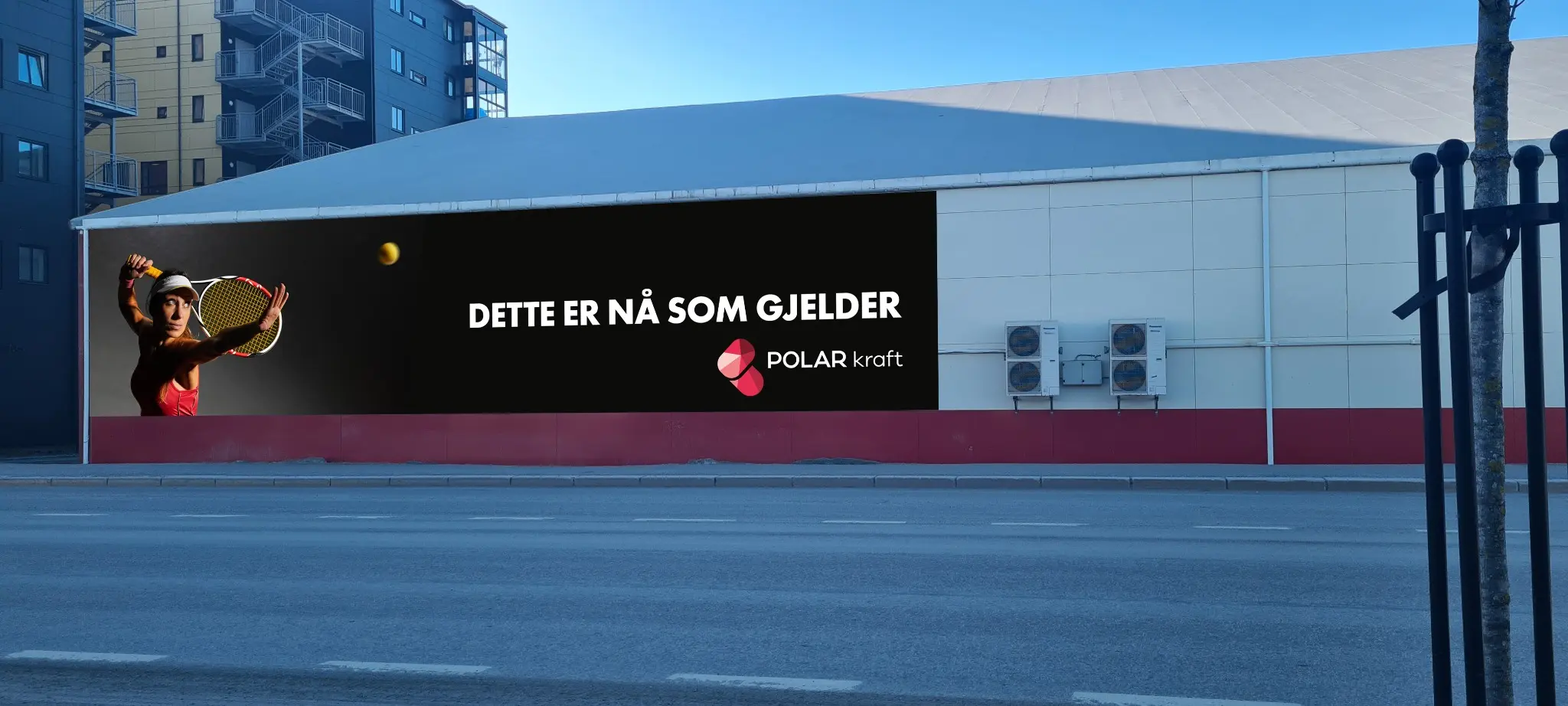 Large-format Jotun advertising installation